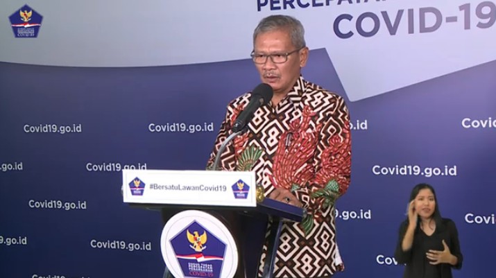 Juru Bicara Pemerintah untuk Penanganan Covid-19 Achmad Yurianto (Youtube BNPB Indonesia) Juru Bicara Pemerintah untuk Penanganan Covid-19 Achmad Yurianto (Youtube BNPB Indonesia)