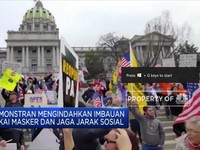 Warga Amerika Serikat Protes Minta Buka Lockdown Segera