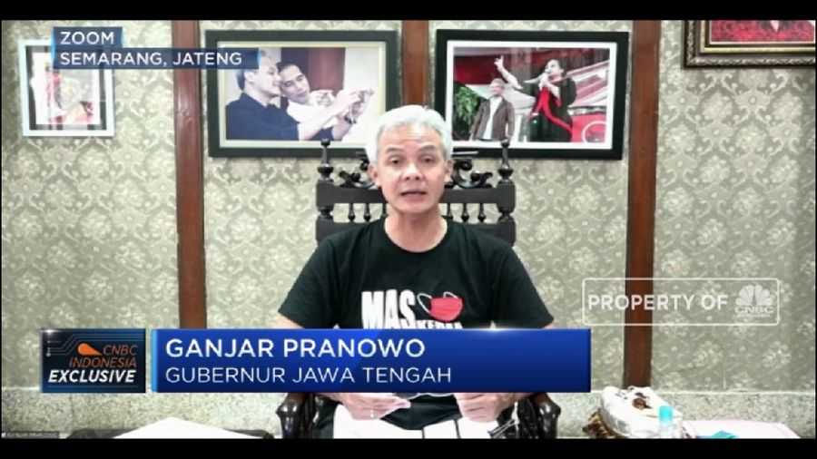 Ganjar Pranowo Jelaskan Skenario Penerapan PSBB di Jawa Tengah (CNBC TV )