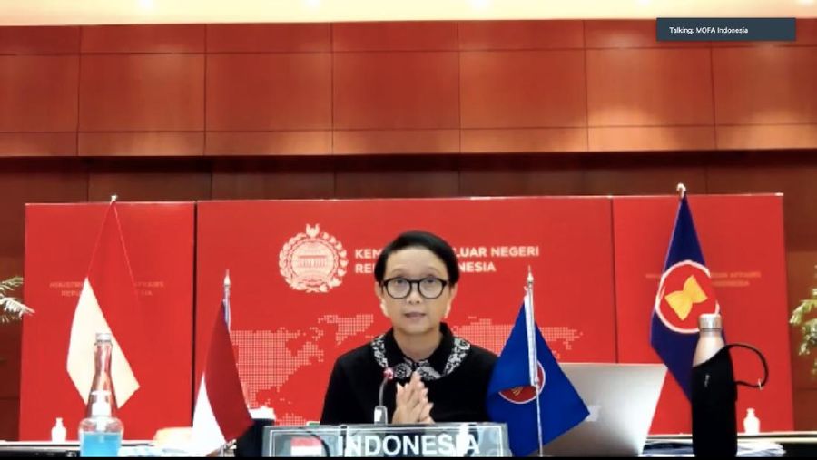 Menteri Luar Negeri RI, Retno Marsudi (screenshot)