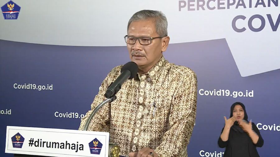 Achmad Yurianto selaku Juru Bicara Pemerintah Covid-19. (Dok: BNPB)