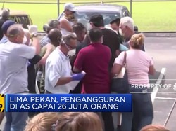 Efek Corona, Pengangguran di AS Capai 26 Juta Jiwa