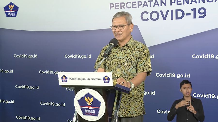 Achmad Yurianto selaku Juru Bicara Pemerintah Covid-19. (Dok: BNPB)