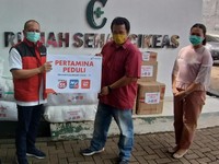 Pertamina Salurkan APD ke Sejumlah Faskes Kabupaten Bogor