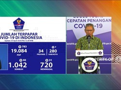 25 April, Jumlah Pasien Positif Corona RI Capai 8.607 Kasus