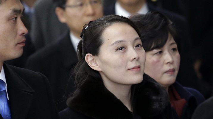 In this Feb. 9, 2018 photo, Kim Yo Jong,  sister of North Korean leader Kim Jong Un, arrives at the Incheon International Airport in Incheon, South Korea.  The sister of the North Korean leader on Friday became the first member of her family to visit South Korea since the 1950-53 Korean War as part of a high-level delegation attending the opening ceremony of the Pyeongchang Winter Olympics. (AP Photo/Ahn Young-joon)