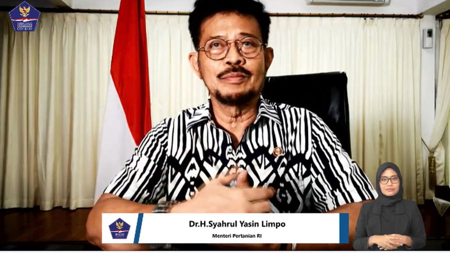 Menteri Pertanian Syahrul Yasin Limpo (Youtube BNPB Indonesia)