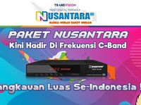 Hadir dengan Frekuensi C-Band, Transvision Sapa Seluruh RI