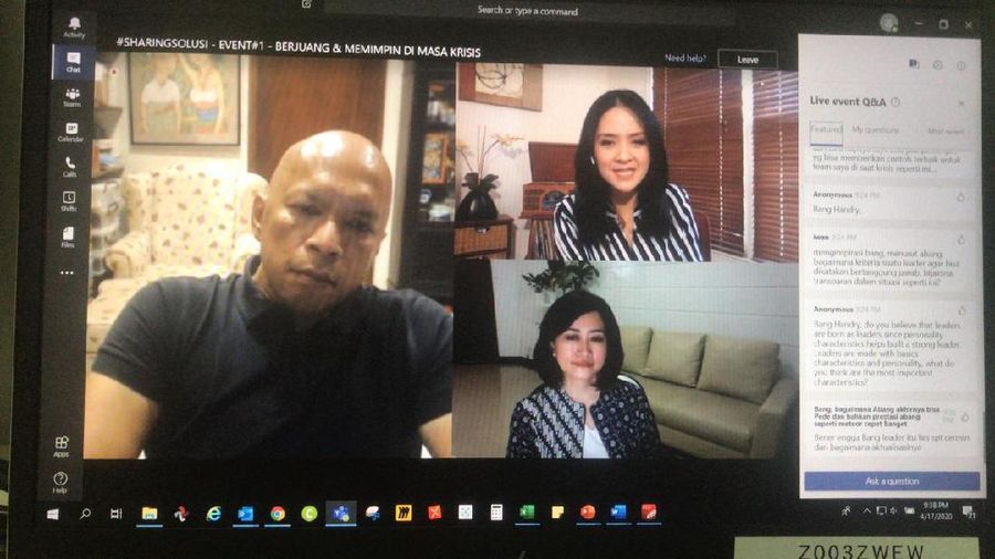 sharing solusi Selebritis lewat Virtual