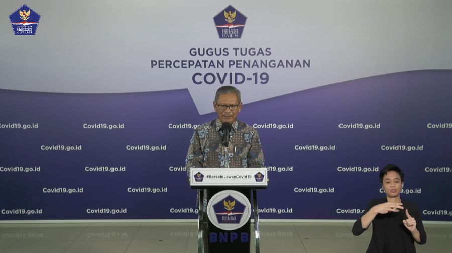Achmad Yurianto selaku Juru Bicara Pemerintah Covid-19. (Dok: BNPB)