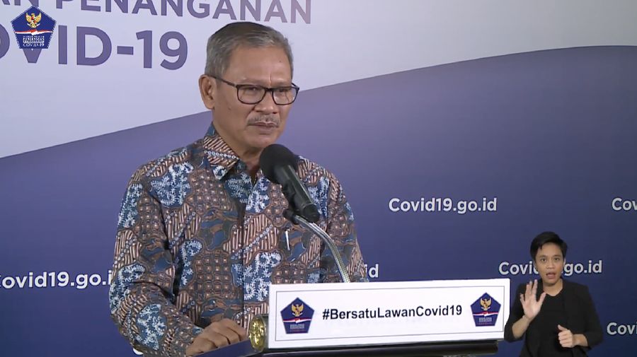 Achmad Yurianto selaku Juru Bicara Pemerintah Covid-19. (Dok: BNPB)