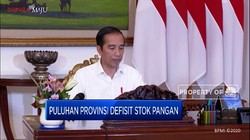 Jokowi Ungkap Stok Pangan Defisit di Puluhan Provinsi