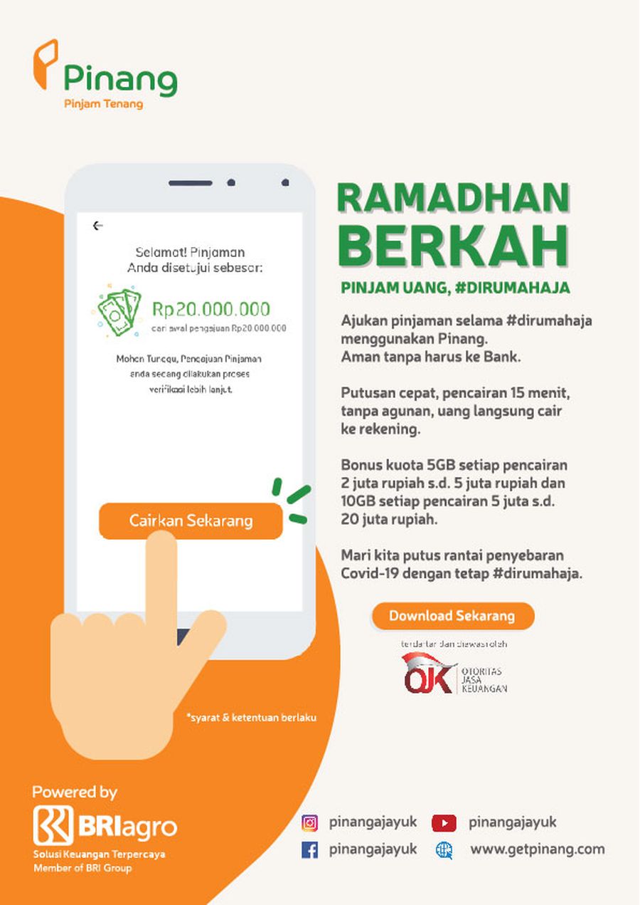 Infografis/Ramadhan Berkah Pinjam uang #dirumahaja/ Dok.Pinang