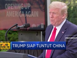Geram Akibat Corona, Trump Siap Tuntut China