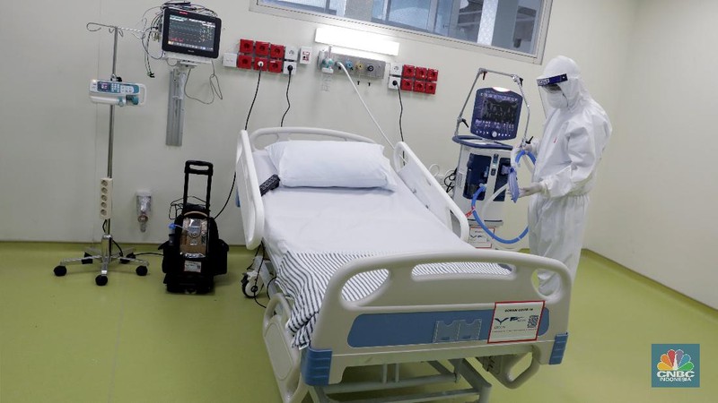 Perlengkapan medis ICU dan HCU untuk penanggulangan Covid-19 di RSUPN Dr. Cipto Mangunkusumo, Jakarta. (CNBC Indonesia/Muhammad Sabki)