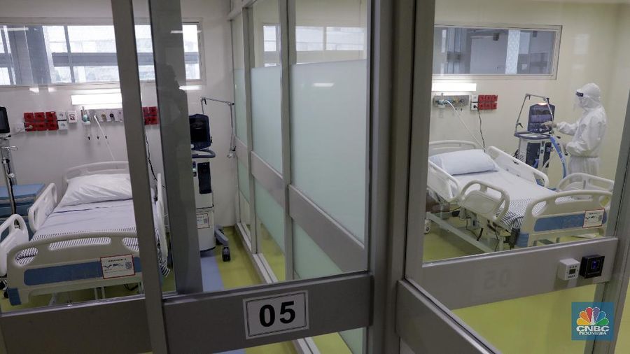 Perlengkapan medis ICU dan HCU untuk penanggulangan Covid-19 di RSUPN Dr. Cipto Mangunkusumo, Jakarta. (CNBC Indonesia/Muhammad Sabki)