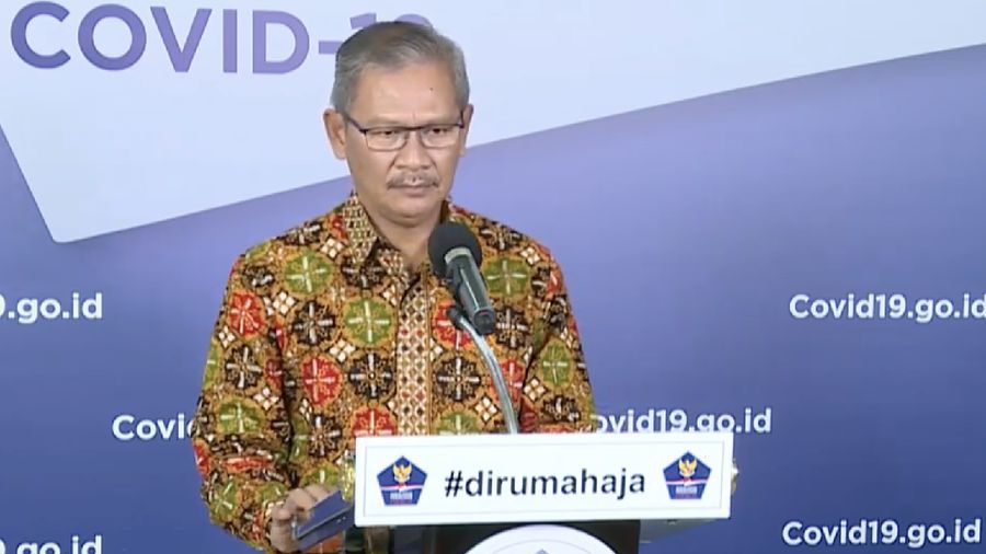 Achmad Yurianto selaku Juru Bicara Pemerintah Covid-19. (Dok: BNPB)