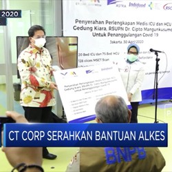 CT Corp Bagikan Bantuan Alkes di 2 Rumah Sakit