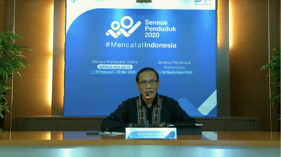 BPS mengumumkan pertumbuhan ekonomi RI di triwulan I-2020 (Youtube BPS Statistics)