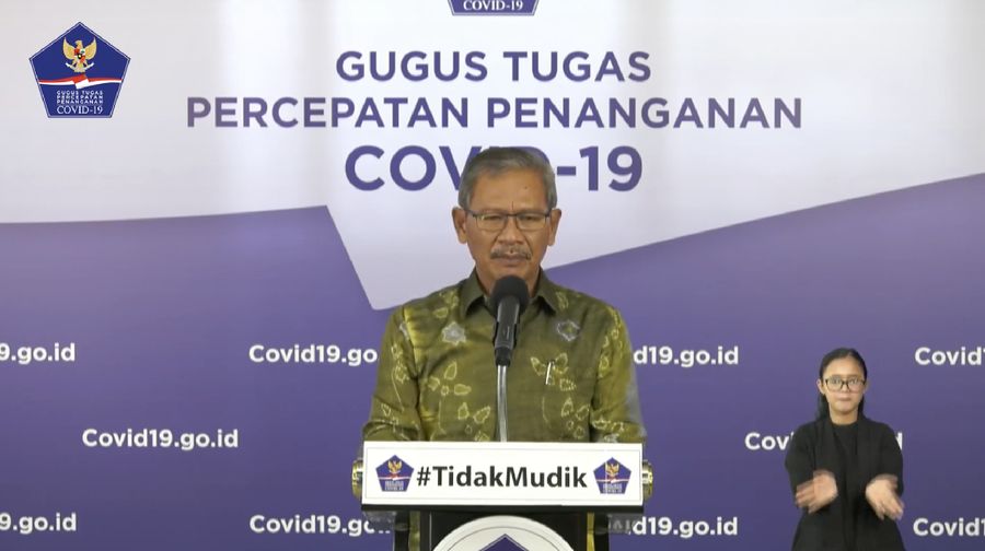 Juru Bicara Pemerintah untuk Covid-19 Achmad Yurianto (Youtube BNPB Indonesia)