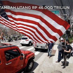 Rekor! AS Tambah Utang Rp 46.000 T Lawan Corona