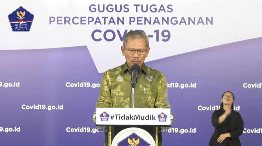 Juru Bicara Pemerintah untuk Covid-19 Achmad Yurianto (Youtube BNPB Indonesia)