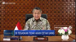 Bos BI tegaskan Tidak Akan Cetak Uang