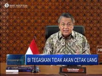 Bos BI tegaskan Tidak Akan Cetak Uang