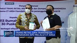 Trans Retail dan Transmedia Donasikan APD Melalui CT Arsa