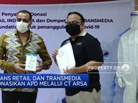 Trans Retail dan Transmedia Donasikan APD Melalui CT Arsa