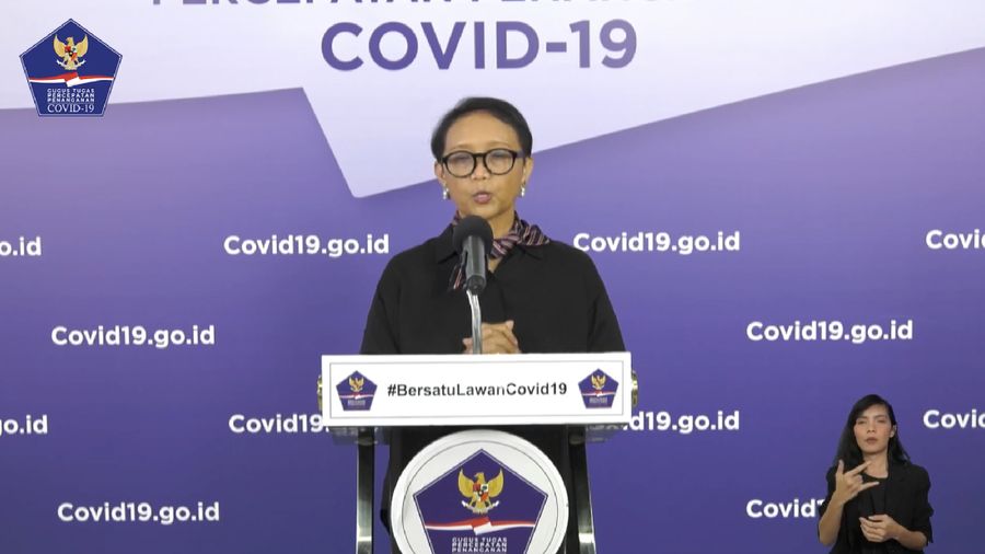 Menteri Luar Negeri RI, Retno Marsudi (Youtube BNPB Indonesia)