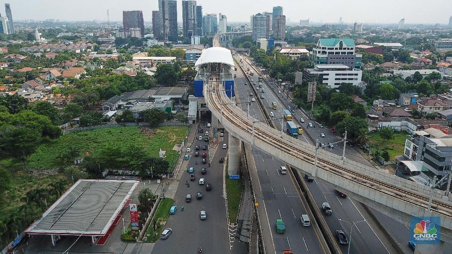 Lalu Lintas di Jakarta (CNBC Indonesia/ Andrean Kristianto)