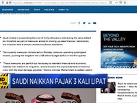 Pemasukan Negara Jeblok,Arab Saudi Naikkan Pajak 3 Kali Lipat