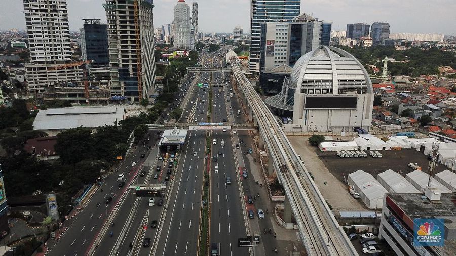 Lalu Lintas di Jakarta (CNBC Indonesia/ Andrean Kristianto)