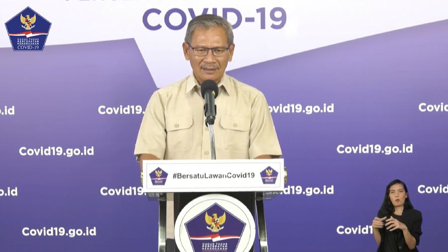 Juru Bicara Pemerintah untuk Covid-19 Achmad Yurianto (Youtube BNPB Indonesia)