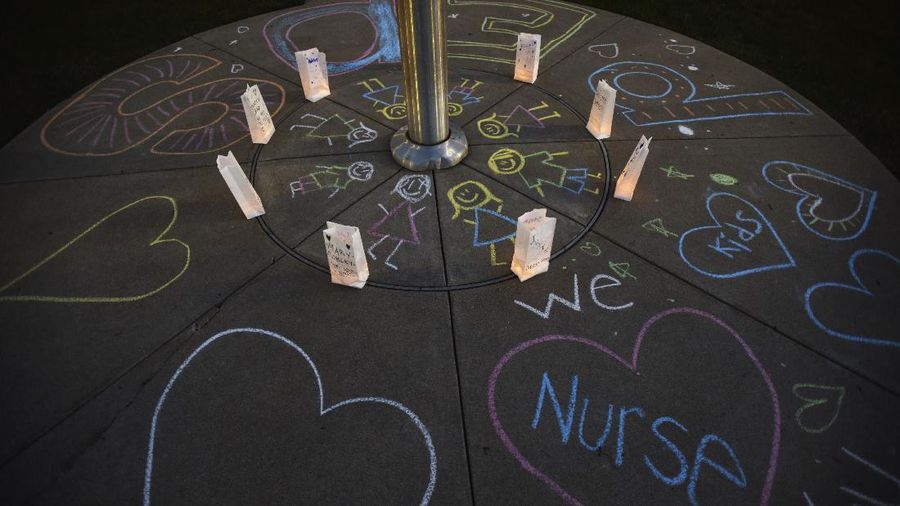 An image of Florence Nightingale is projected on the Houses of Parliament in Westminster, London, on International Nurses Day and to mark the 200th anniversary of the birth of the nurse, Tuesday, May 12, 2020. Historians have praised Florence Nightingale on the 200th anniversary of her birth, and said her legacy has 