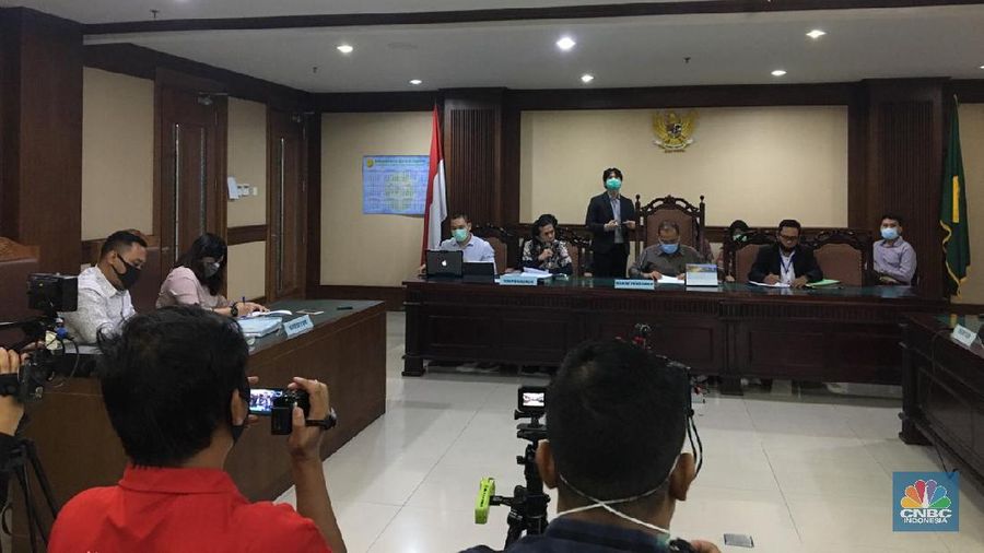 Proses sidang Penundaan Kewajiban Pembayaran Utang (PKPU) PT Karya Citra Nusantara (KCN). (CNBC Indonesia/ Hidayat Surbakti)