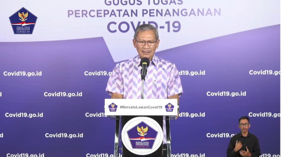 Jubir Covid-19 Achmad Yurianto (BNPB)