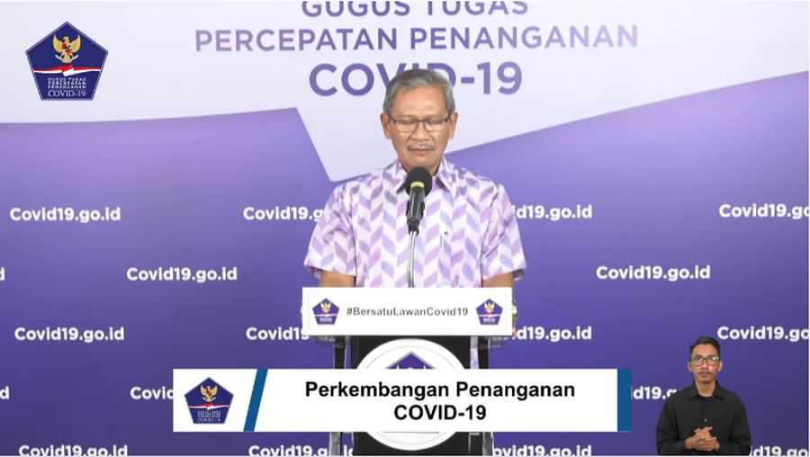Jubir Covid-19 Achmad Yurianto (BNPB)