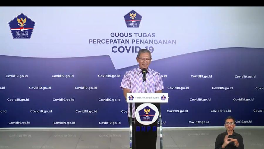 Juru Bicara Pemerintah untuk Covid-19 Achmad Yurianto (Youtube BNPB Indonesia)