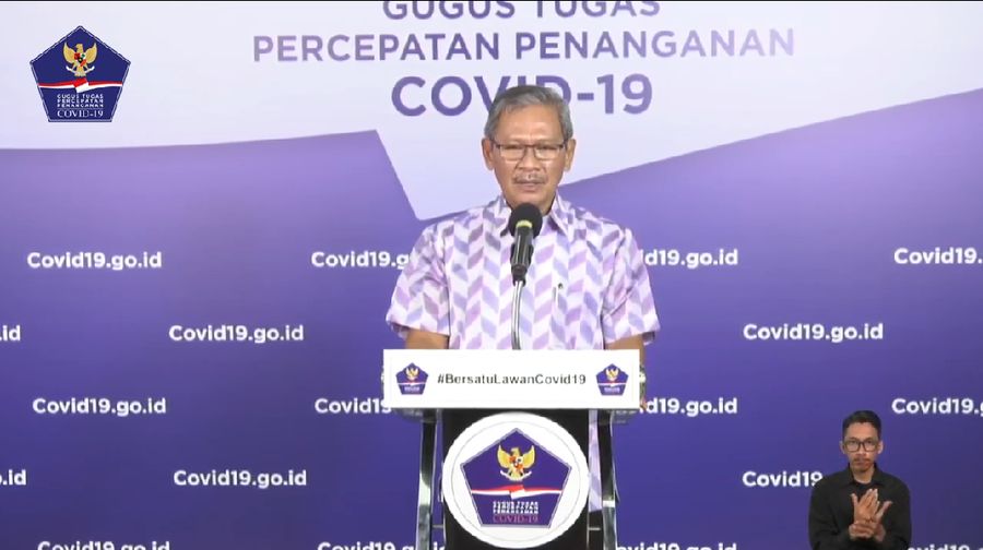 Jubir Covid-19 Achmad Yurianto (BNPB)