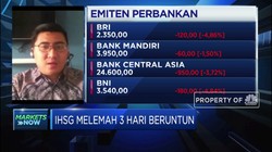 Sektor Perbankan Tertekan, IHSG Melemah 3 Hari Beruntun