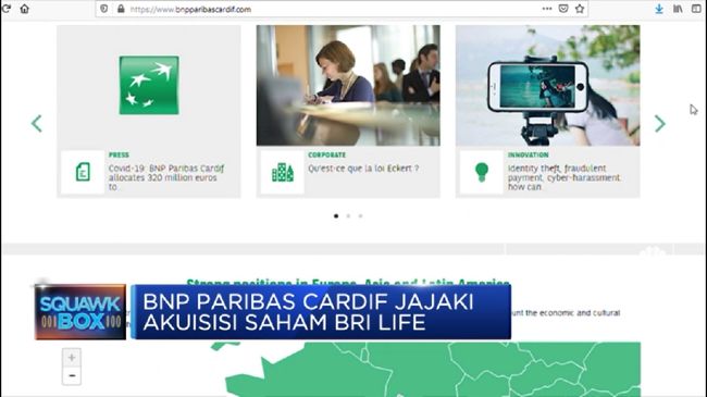 Bnp Paribas Cardif Jajaki Akuisisi Saham Bri Life