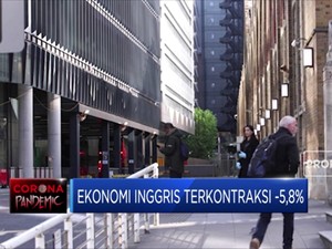 Imbas Corona, Ekonomi Inggris Terkontrakasi Dalam