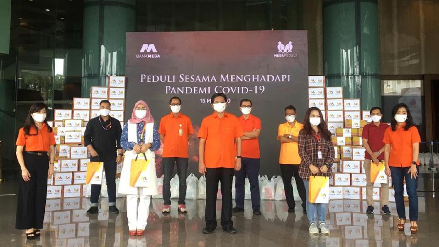 Bank Mega Peduli Sesama Menghadapi Pandemi Covid-19. (Dok.Bank Mega)
