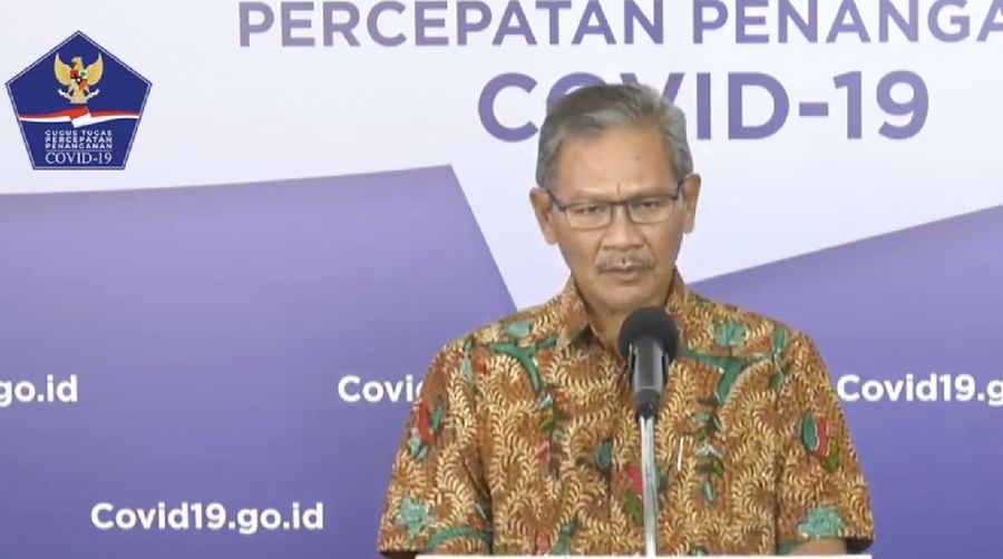 Achmad Yurianto selaku Juru Bicara Pemerintah Covid-19. (Dok: BNPB)