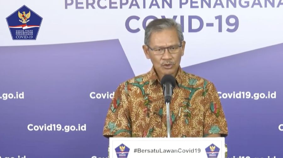 Achmad Yurianto selaku Juru Bicara Pemerintah Covid-19. (Dok: BNPB)