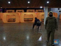 Unik! Tenda Dome Dijadikan Tempat Isolasi Warga Kebon Melati