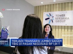 Transaksi Jumbo Saham TBIG di Pasar Negoisasi