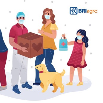 Perangi COVID-19, BRI Agro Salurkan Sembako & APD ke 15 Kota